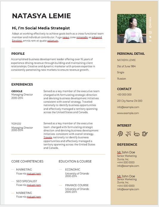 【150 English Resume Templates】 – Professional CV Designs