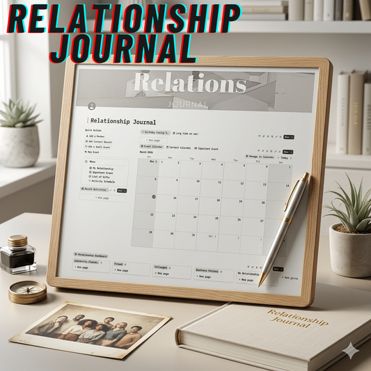【Relationship Journal】Notion Template – Couple Tracker & Diary