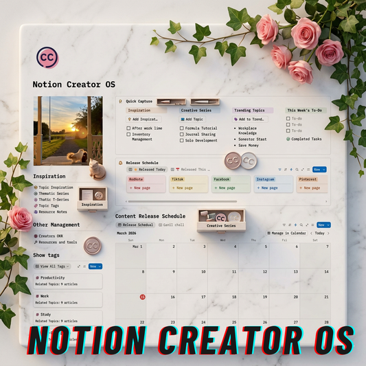 【Notion Creator OS】Template – Plan Content & Manage Ideas