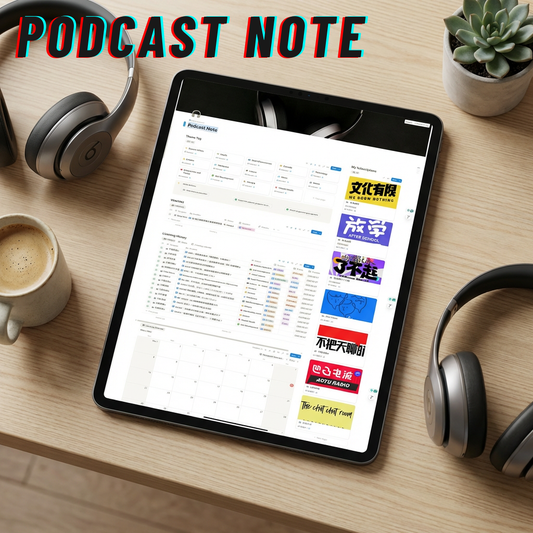 【Podcast Note 】Notion Template – Track Episodes & Insights