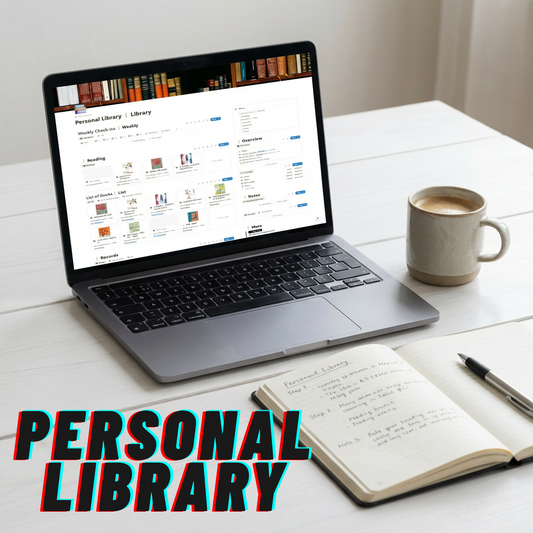 【Personal Library】 Notion-Inspired Template