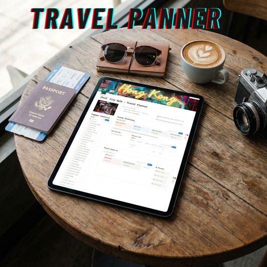 【City Walk 。Travel Planner 】 Notion Template – Plan & Track Trips